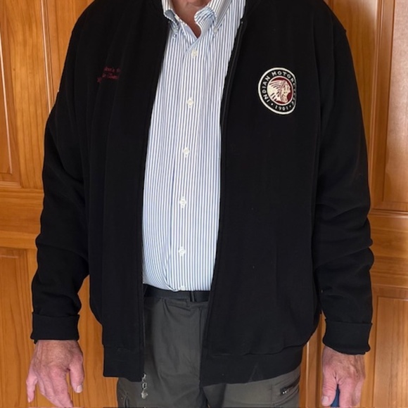 Indian Motorcycle Jacket Mens full lined fleece zip up jacket size 2XL brand new - Picture 1 of 11